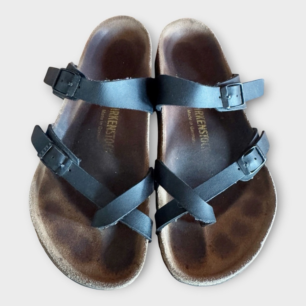 Birkenstock Mayari Birkibuc Sandals Women 38/7.5 Black